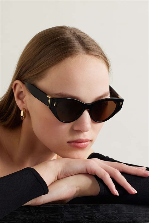 fendi cat-eye acetate sunglasses|Fendi First .